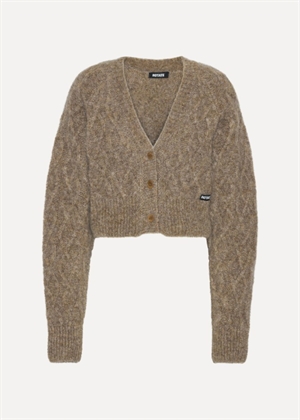 Fluffy knit cardigan Pine Bark ROTATE By Birger Christensen 